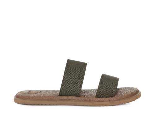 Sanuk Yoga Gora - Sanuk Sandals Womens Olive - Philippines DYTOUC039